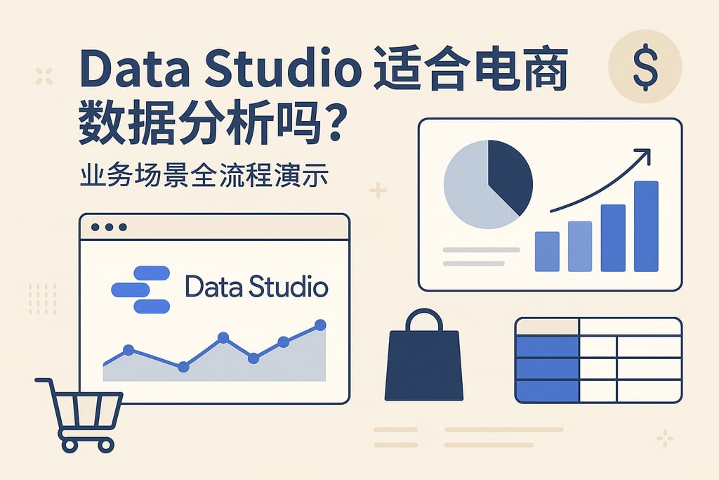 Data Studio适合电商数据分析吗？业务场景全流程演示